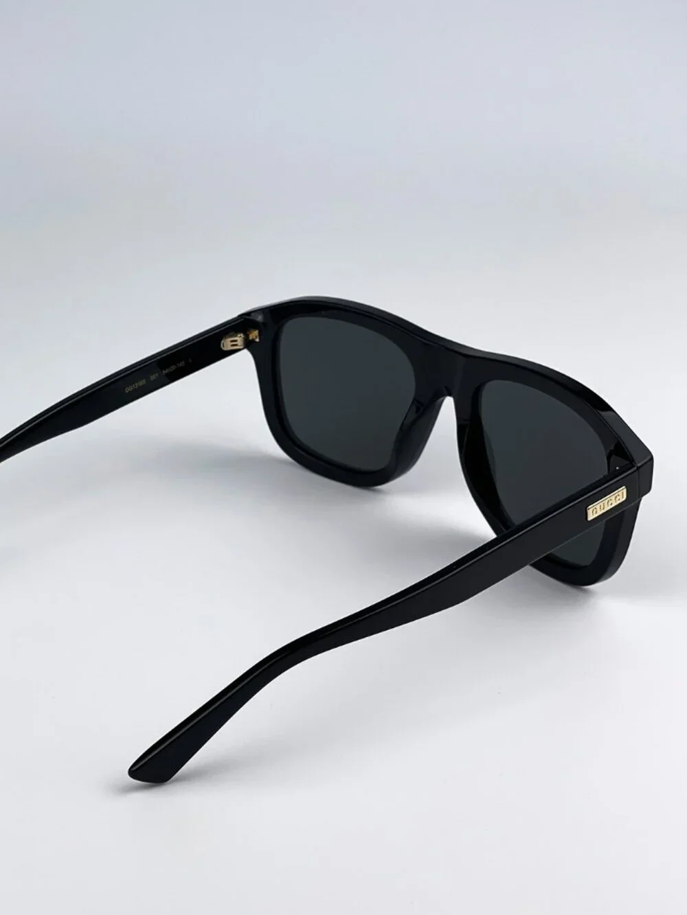 GUCCI GG1316S 001 BLACK GREY SQUARE UNISEX SUNGLASSES